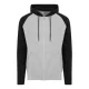 Just Hoods AWJH063 BASEBALL CIPZÁRAS KAPUCNIS PULÓVER S