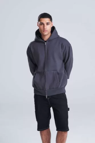 Just Hoods AWJH125 SIGNATURE HEAVYWEIGHT CIPZÁRAS KAPUCNIS PULÓVER S