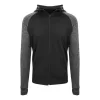 Just Cool JC057 FÉRFI COOL KONTRASZTOS CIPZÁRAS KAPUCNIS PULÓVER 2XL
