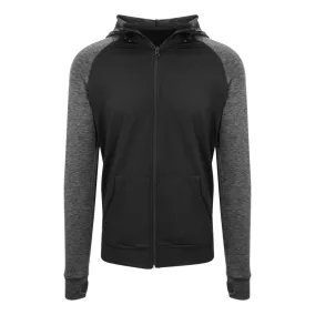   Just Cool JC057 FÉRFI COOL KONTRASZTOS CIPZÁRAS KAPUCNIS PULÓVER 2XL