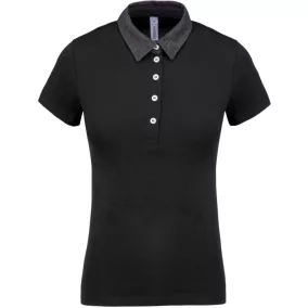 Kariban KA261 NŐI KÉTTÓNUSÚ JERSEY GALLÉROS PÓLÓ 2XL