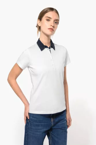 Kariban KA261 NŐI KÉTTÓNUSÚ JERSEY GALLÉROS PÓLÓ 2XL