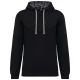 Kariban KA4013 UNISEX KONTRASZTOS MINTÁJÚ KAPUCNIS PULÓVER 2XL