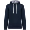 Kariban KA4013 UNISEX KONTRASZTOS MINTÁJÚ KAPUCNIS PULÓVER 2XL
