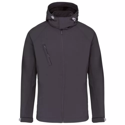 Kariban KA413 FÉRFI KAPUCNIS SOFTSHELL KABÁT 4XL