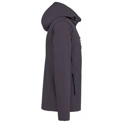 Kariban KA422 UNISZEX 3 RÉTEGŰ SOFTSHELL KAPUCNIS KABÁT LEVEHETŐ UJJAKKAL M