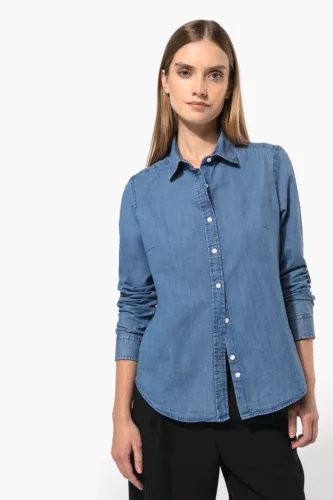 Kariban KA509 NŐI CHAMBRAY ING 2XL