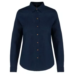 Kariban KA589 NŐI HOSSZÚ UJJÚ LEN ÉS PAMUT ING 2XL