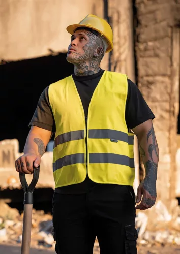 Korntex KXRX217 CIPZÁRAS JÓL LÁTHATÓSÁGI MELLÉNY "COLOGNE" 2XL
