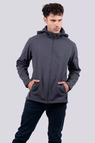 Legend Classics LE820 FÉRFI 3 RÉTEGŰ LEVEHETŐ KAPUCNIS SOFTSHELL DZSEKI M