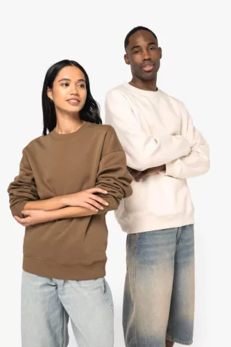 Native Spirit NS407 UNISZEX KÖRNYEZETBARÁT OVERSIZED KÖRNYAKAS PULÓVER L