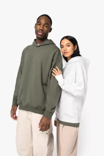 Native Spirit NS408 UNISZEX OVERSIZED KAPUCNIS PULÓVER L