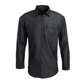   Premier PR222 FÉRFI DENIM ING FARMER STÍLUSÚ TŰZÉSSEL 2XL