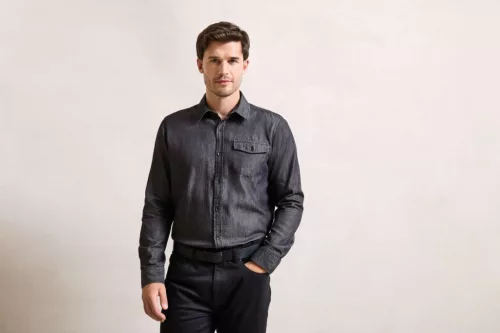 Premier PR222 FÉRFI DENIM ING FARMER STÍLUSÚ TŰZÉSSEL XL