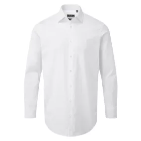   Premier PR244 FÉRFI STRETCH HOSSZÚ UJJÚ POPLIN PAMUT ING 2XL