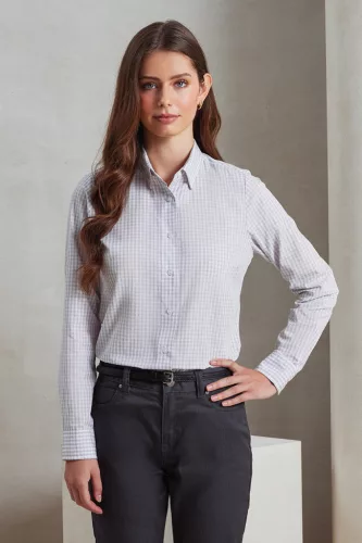 Premier PR352 'MAXTON' KOCKÁS NŐI HOSSZÚ UJJÚ ING XS