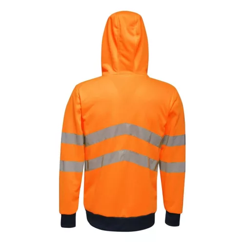 Regatta RETRA471 HI-VIS VÉGIG CIPZÁRAS KAPUCNIS DZSEKI 2XL