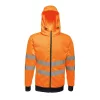 Regatta RETRA471 HI-VIS PRO VÉGIG CIPZÁRAS KAPUCNIS DZSEKI S