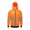 Regatta RETRA471 HI-VIS VÉGIG CIPZÁRAS KAPUCNIS DZSEKI S