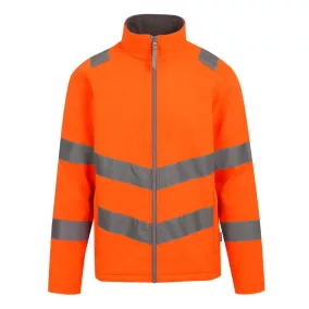  Regatta RETRA712 HI-VIS PRO CONTRACT ABLAZE 2 LAYER SOFTSHELL JACKET (CLASS 3) 2XL