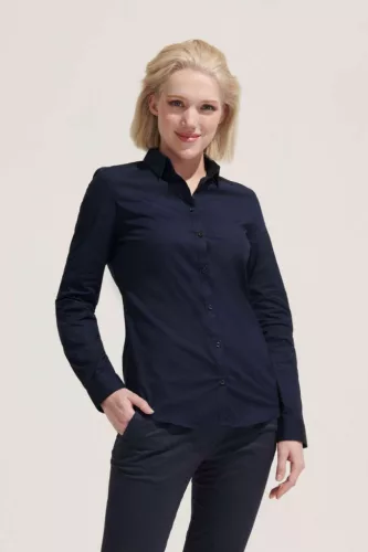 SOL'S SO01427 SOL'S BLAKE WOMEN - LONG SLEEVE STRETCH SHIRT XS