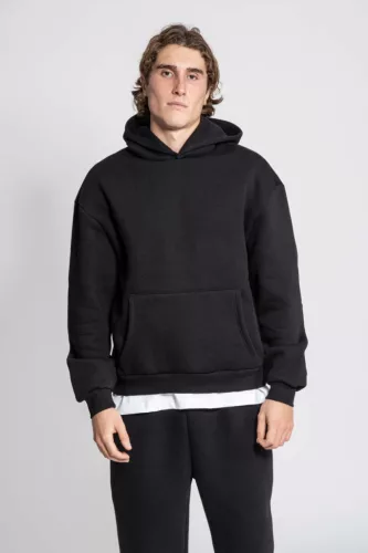 Vesti VE889T BOXY - SOFT KAPUCNIS PULÓVER XS