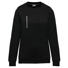   Designed To Work WK403 UNISZEX DAYTODAY KONTRASZTOS ZSEBES PULÓVER 2XL