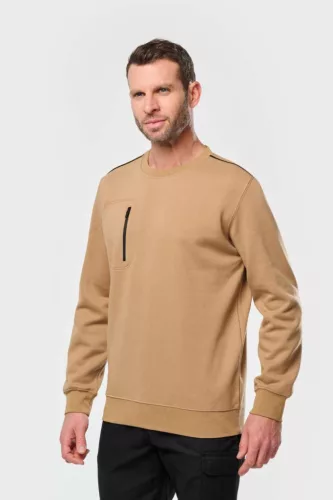 Designed To Work WK403 UNISZEX DAYTODAY KONTRASZTOS ZSEBES PULÓVER 5XL