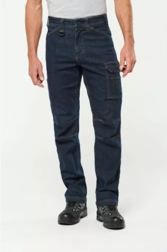 Designed To Work WK705 FÉRFI TÖBBZSEBES DENIM NADRÁG 36